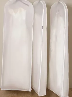 Wedding Dress Dust Cover Widened Double-sided White Non-woven Thickened Long Tail Dress Bag