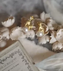 Wedding Earrings Imitation Pearl Unisex Silver Plated Pierced Bridal Jewelry Acc