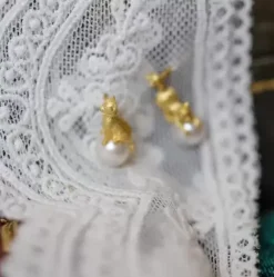 Wedding Earrings Imitation Pearl Unisex Silver Plated Pierced Bridal Jewelry Acc