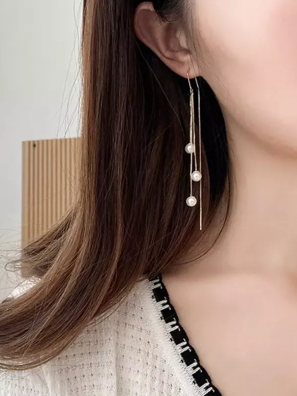 Wedding Earrings Rhinestone Women's Rhinestone Pierced Wedding Jewelry