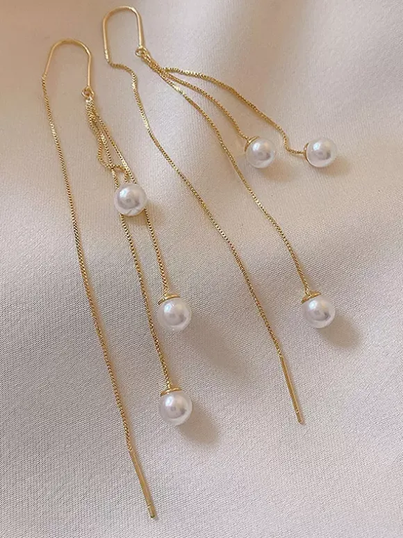Wedding Earrings Rhinestone Women's Rhinestone Pierced Wedding Jewelry