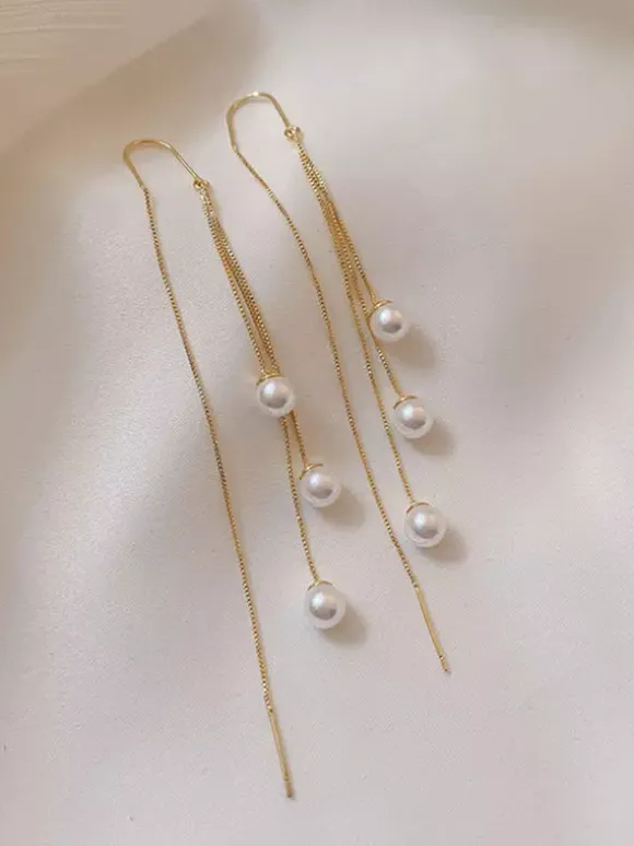 Wedding Earrings Rhinestone Women's Rhinestone Pierced Wedding Jewelry