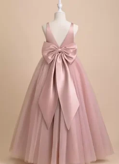 Wedding Flower Girl Dresses Special Occasion Dresses Ivory Sleeveless Sash