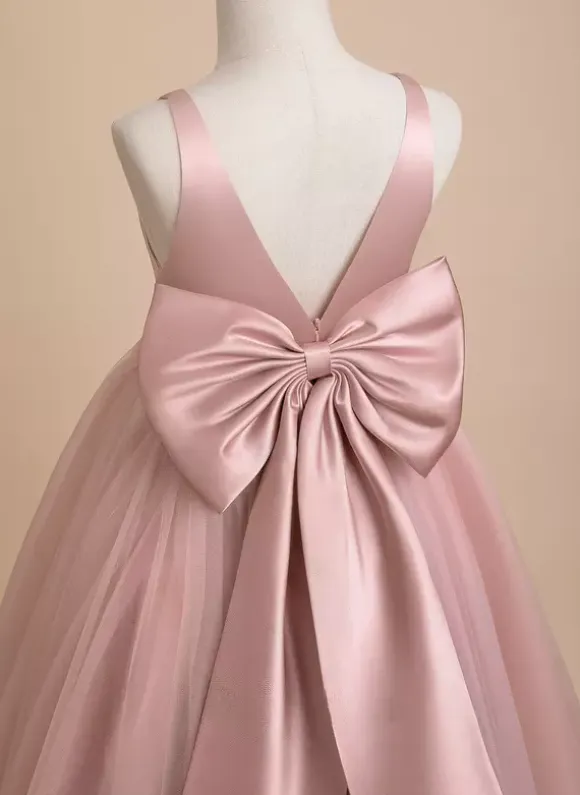 Wedding Flower Girl Dresses Special Occasion Dresses Ivory Sleeveless Sash