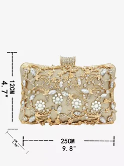 Wedding Handbags Wedding Accessories Bridal Purse Chains Cut Out Rhinestones