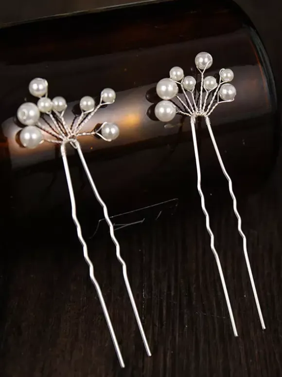 Wedding Headpieces White Metal Bridal Hair Accessories