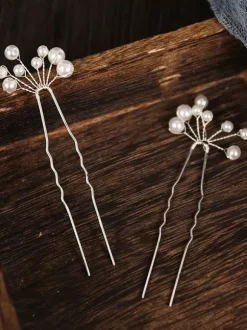 Wedding Headpieces White Metal Bridal Hair Accessories