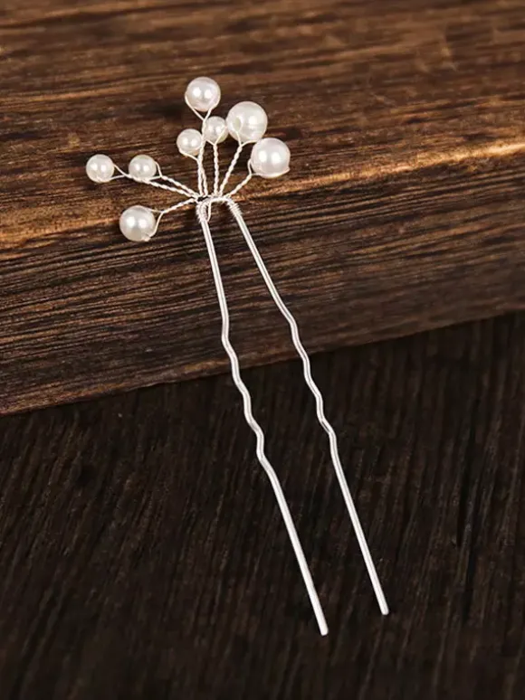 Wedding Headpieces White Metal Bridal Hair Accessories