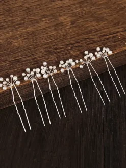 Wedding Headpieces White Metal Bridal Hair Accessories