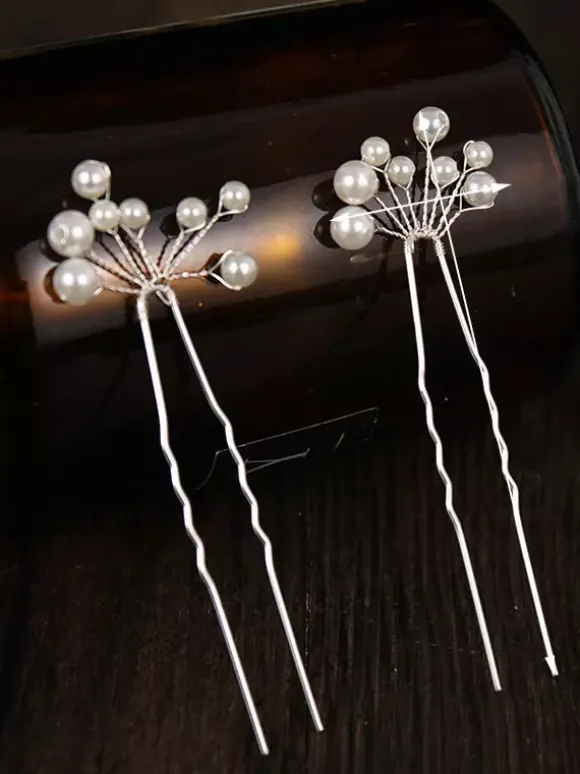 Wedding Headpieces White Metal Bridal Hair Accessories