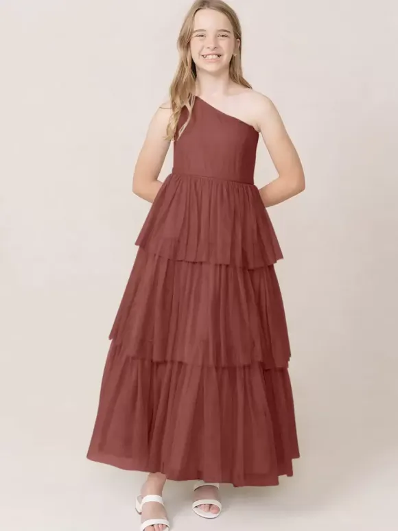 Wedding Party Dresses Beautiful Kids Social Party Dress Wedding Wedding Flower Girl Dress Flower Girl Dresses Sleeveless Tiered Light Gray