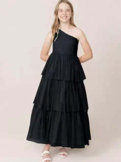Wedding Party Dresses Beautiful Kids Social Party Dress Wedding Wedding Flower Girl Dress Flower Girl Dresses Sleeveless Tiered Light Gray