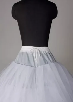 Wedding Petticoat White Full Gown 4 Tier Bridal Crinoline Slip