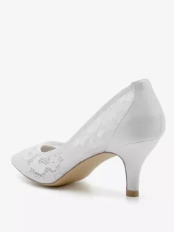 Wedding Shoes Bridal Pumps Lace Pointed Toe