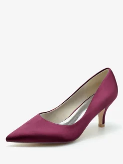 Wedding Shoes Bridal Pumps Silk And Satin Pointed Toe