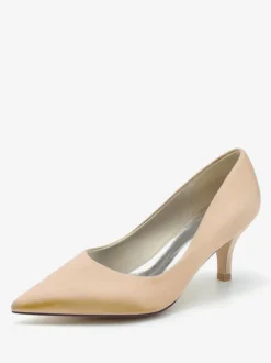 Wedding Shoes Bridal Pumps Silk And Satin Pointed Toe