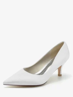 Wedding Shoes Bridal Pumps Silk And Satin Pointed Toe