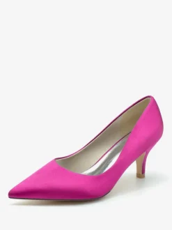 Wedding Shoes Bridal Pumps Silk And Satin Pointed Toe