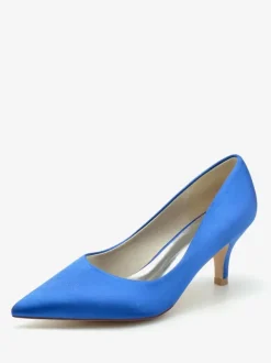 Wedding Shoes Bridal Pumps Silk And Satin Pointed Toe