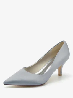 Wedding Shoes Bridal Pumps Silk And Satin Pointed Toe