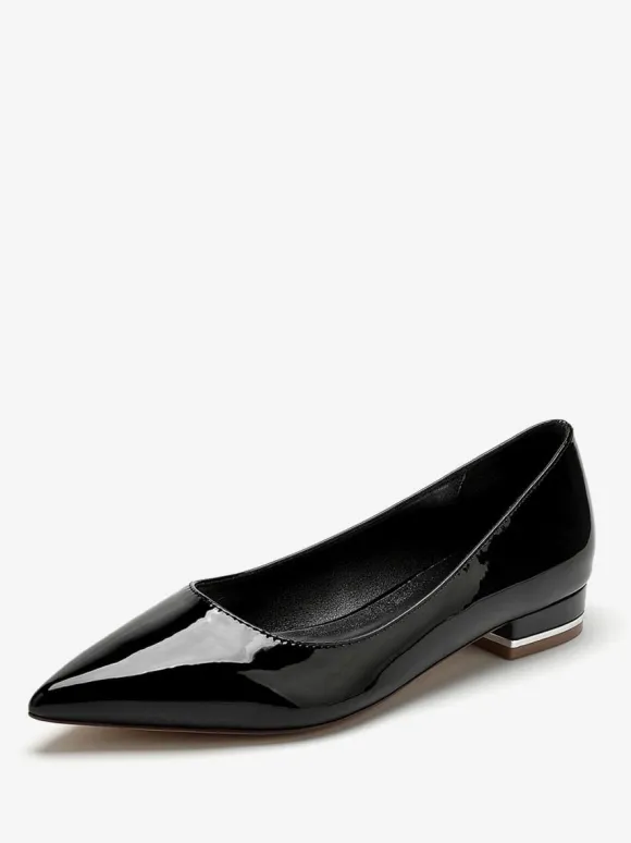 Wedding Shoes Mother Of Bride Shoes Patent PU Upper Pointed Toe 1"