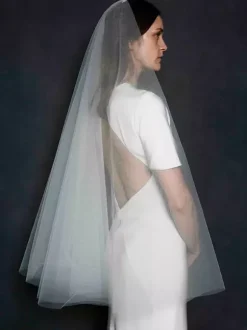 Wedding Veil Tulle Cut Edge Bridal Veil
