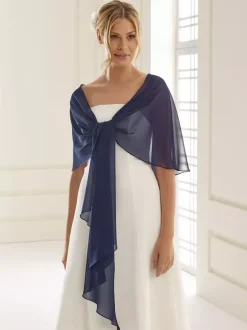 Wedding Wrap Ivory Chiffon Bridal Cover Ups