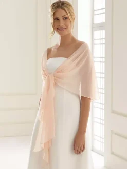 Wedding Wrap Ivory Chiffon Bridal Cover Ups