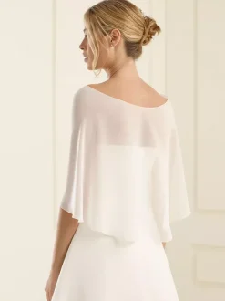 Wedding Wrap Ivory Chiffon Bridal Cover Ups