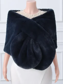 Wedding Wraps Ivory Tops Faux Fur Bridal Cover Ups