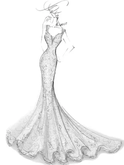 Wedding Bridal Gowns Mermaid Queen Annie Neck Sleeveless Lace Bridal Gowns