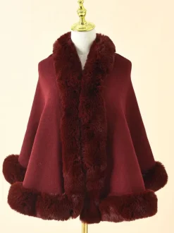 Wedding Cape Faux Fur Shawl Bridal Winter Outerwear