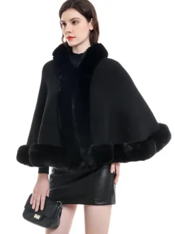 Wedding Cape Faux Fur Shawl Bridal Winter Outerwear