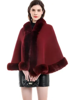 Wedding Cape Faux Fur Shawl Bridal Winter Outerwear