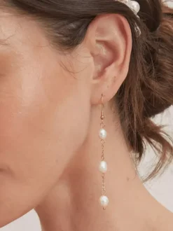 Wedding Earrings Girl's Metal Pierced Bridal Jewelry