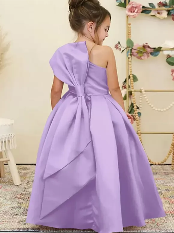 Wedding Flower Girl Dresses Special Occasion Dresses Daffodil Sleeveless Bows
