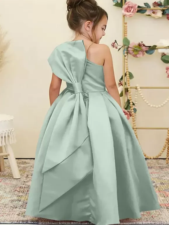 Wedding Flower Girl Dresses Special Occasion Dresses Daffodil Sleeveless Bows