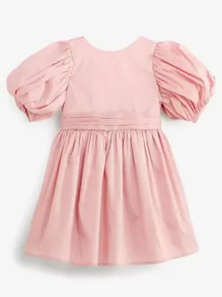 Wedding Flower Girl Dresses Special Occasion Dresses Soft Pink Short Sleeves Bows