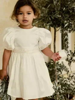 Wedding Flower Girl Dresses Special Occasion Dresses Soft Pink Short Sleeves Bows
