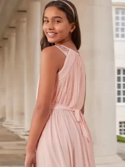 Wedding Flower Girl Dresses Special Occasion Dresses Pink Sleeveless Sequins