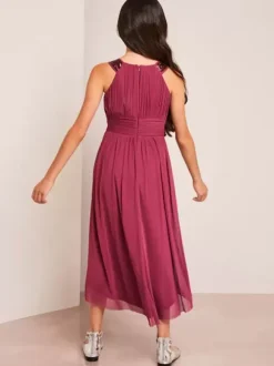 Wedding Flower Girl Dresses Special Occasion Dresses Pink Sleeveless Sequins