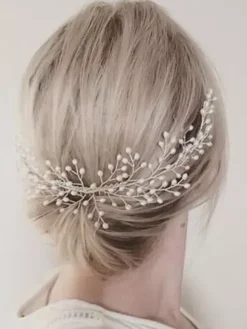 Wedding Hair Accessories Ivory Pearls Alloy Bridal Headpieces