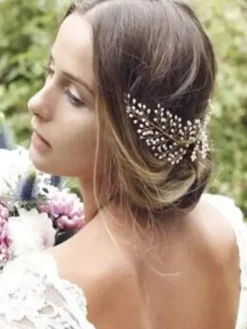 Wedding Hair Accessories Ivory Pearls Alloy Bridal Headpieces