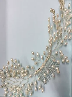 Wedding Hair Accessories Ivory Pearls Alloy Bridal Headpieces