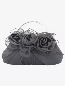Wedding Handbags Wedding Accessories Evening Clutch Bag Pleated Flowers