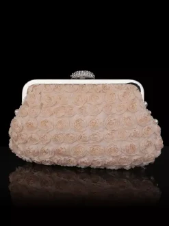 Wedding Handbags Wedding Accessories Bridal Purse Flowers Pleated