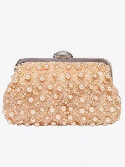 Wedding Handbags Wedding Accessories Bridal Purse Flowers Pleated