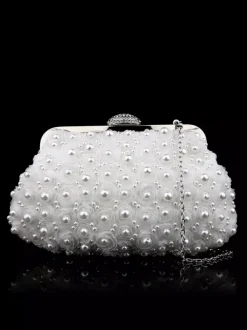Wedding Handbags Wedding Accessories Bridal Purse Flowers Pleated