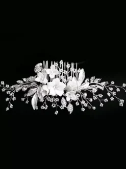 Wedding Headpiece Comb Flower Metal Bridal Hair Accessories