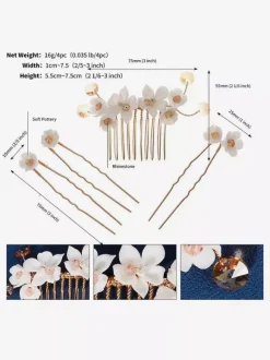 Wedding Headpiece Comb Metal Bridal Hair Accessories